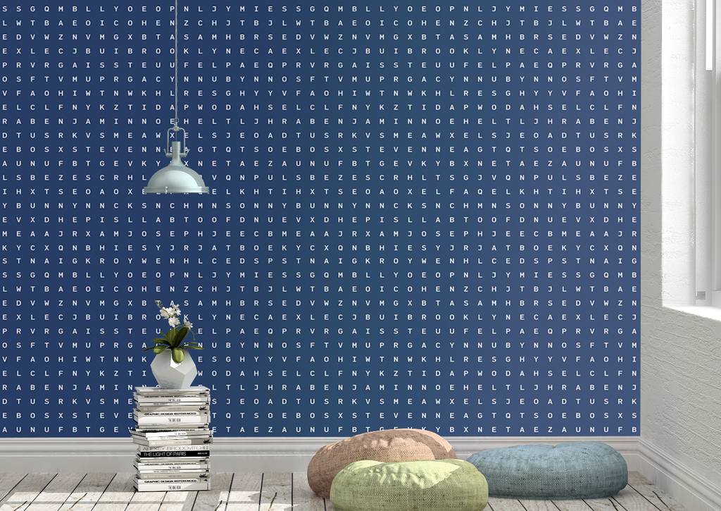 Personalised Word Search Wallpaper By Identity Papers