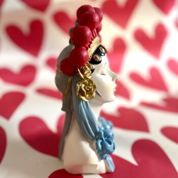 Flower Girl Small Head Statue, 2 of 3