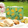 Personalised Lemons Picnic Lunchbox Storage Tin, thumbnail 1 of 7