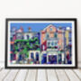 The Cricketers, Richmond, South West London Illustration Art Print, thumbnail 1 of 3