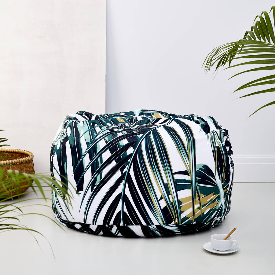 light botanical adult bean bag by tillyanna