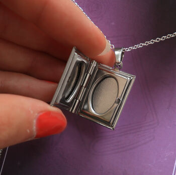 Personalised Book Locket Necklace, 3 of 6