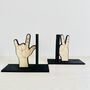 Love And Peace Designers Bookends, thumbnail 4 of 5