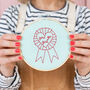 You Go Girl Embroidery Hoop Kit, thumbnail 1 of 7