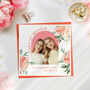 Personalised Peach Floral Birthday Card, thumbnail 1 of 3