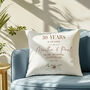 Pearl Wedding Anniversary Cushion, thumbnail 3 of 9