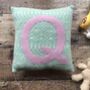Handmade Soft Knitted Personalised Letter Cushion, thumbnail 4 of 10