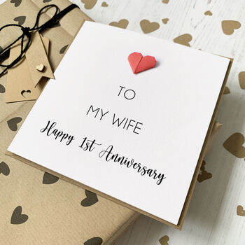Wedding Anniversary Card For Wife, 3 of 3