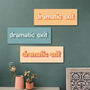 Dramatic Exit Wooden Wall Art, thumbnail 4 of 6
