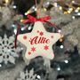 Personalised Plush Padded Star Christmas Tree Decoration, thumbnail 2 of 5