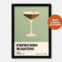 Espresso Martini Print, thumbnail 3 of 7