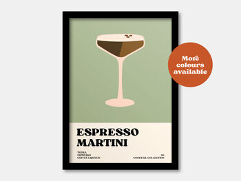 Espresso Martini Print, 3 of 7