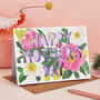 Happy Mother's Day Peony Floral Paper Cut Card, thumbnail 3 of 5