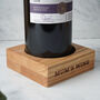 Oak Wine Bottle Holder 'Mum's Wine' | Special Gift | Birthday | Oak | Wine Gift | Mothers Day Gift, thumbnail 1 of 2
