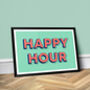 Happy Hour, Landscape, Bright, Vibrant, Poster Print, thumbnail 1 of 5