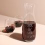 Personalised Couple's Crystal Carafe, thumbnail 5 of 8