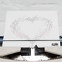 Personalised Heart Typewriter Art Print, thumbnail 9 of 12