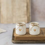 Gold Heart And Twine Mini Porcelain Jar, thumbnail 1 of 10