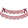 Merry Christmas Banner Velvet Bow Christmas Bunting 2m, thumbnail 3 of 5