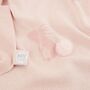 Personalised Pink Bunny Knitted Intarsia Blanket, thumbnail 5 of 6