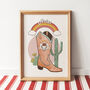 Personalised Cowgirl Zodiac Print, thumbnail 1 of 5