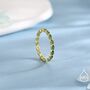 Emerald Marquise Cz Infinity Ring In Sterling Silver, thumbnail 4 of 12