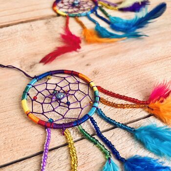 Mini Rainbow Beaded Dream Catcher, 7 of 7