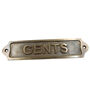 Custom Gents Brass Plaque With Vintage Finish, thumbnail 5 of 12