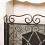 Ornate Scrolled Design Fire Screen And Spark Protector, thumbnail 4 of 7