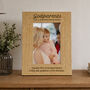 Personalised Wooden Photo Frame For Godparents, thumbnail 2 of 4