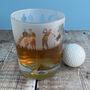 Golfer's Etched Glass Tumbler, thumbnail 3 of 6