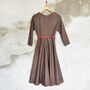 Holborn Striped Jersey Dress Grey Brown, thumbnail 8 of 8