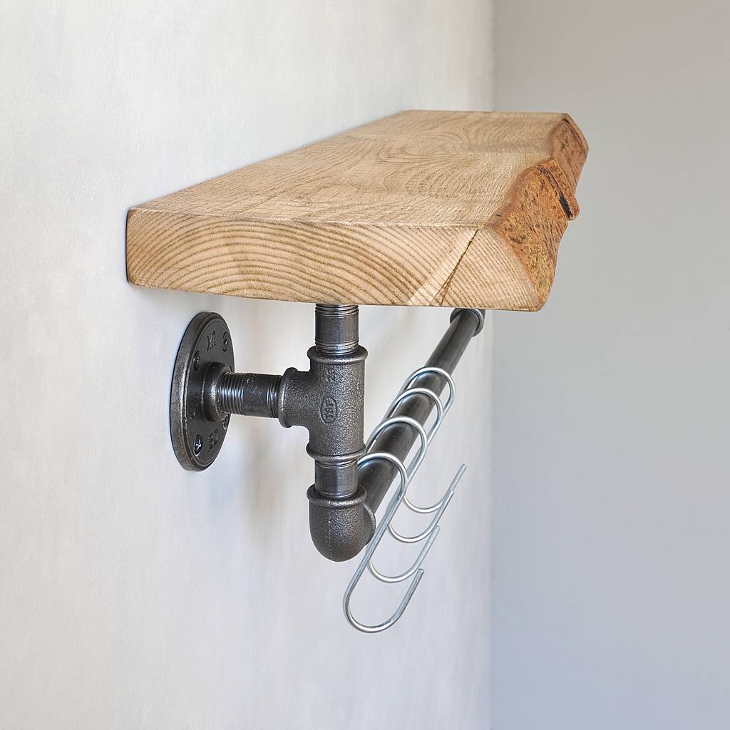 Live Edge Industrial Shelf Pipe By MöA Design