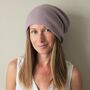 Cashmere Beanie Hat, thumbnail 1 of 11
