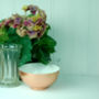 Decorative Copper Bowl With White Enamel Interior, thumbnail 3 of 6