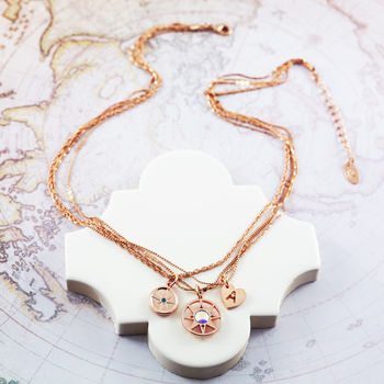 Compass Multi Chain Necklace, 3 of 3