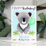 Personalised Koala Relation Birthday Card, thumbnail 1 of 9