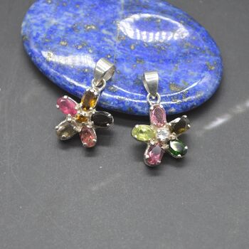 Tourmaline Silver Pendant Necklace: October Birthstone, 3 of 9