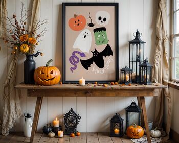 Squad Ghouls Halloween Art Print, 11 of 12