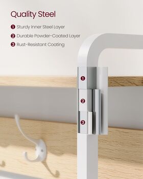 Coat Rack Hall Tree With Bench And Shoe Storage, 8 of 11