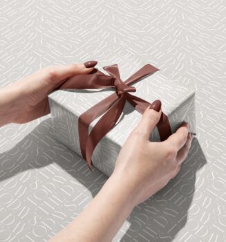 Today's The Day Minimal Deco Wedding Inspired Gift Wrap, 4 of 5