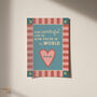 How Wonderful Life Is Nursery Print New Baby Gift, thumbnail 7 of 7