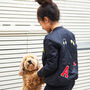 Personalised Embroidered Patch Bomber Jacket, thumbnail 2 of 12