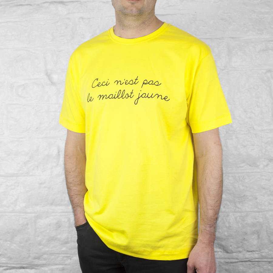 n'est pas le maillot jaune t shirt by huddersfield screenprinting co ...
