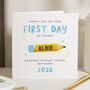 First Day School Good Luck Card Him, thumbnail 1 of 7