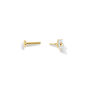 14 Carat Gold Daisy Labret Stud Earring, thumbnail 6 of 7