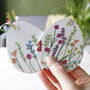 Set Of Three Ceramic Wildflower Easter Decorations, thumbnail 1 of 8