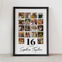 Personalised 16th Birthday Photo Collage, 16th Birthday Gift, thumbnail 2 of 6