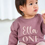 Personalised 'One' First Birthday Sweatshirt Jumper, thumbnail 1 of 11