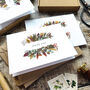 8x Dried Flower Autumn Thank You Cards, thumbnail 5 of 8